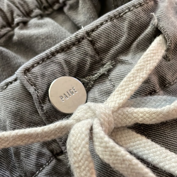 Paige Jeans Womens Size 30 Elastic Waist Drawstring Cuffed Hem Grey - Picture 8 of 8